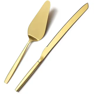 ZEACCT 2-Teiliges Edelstahl Hochzeits Tortenmesser, Edelstahl Kuchenschneide-Set, Hochzeitstorte Messer Set, Personalisiertes Kuchenschneideset, Kuchenschneide-Set, für Hochzeit, Geburtstag, Party