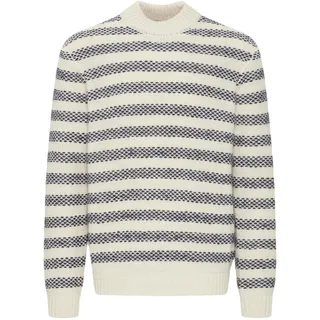 Strickfleece-Pullover CASUAL FRIDAY "Strickpullover CFKarl", Herren, Gr. M, beige (light sand), Obermaterial: 80% Polyacryl PAN. 20% Wolle WO., Pullover Strickfleece-Pullover
