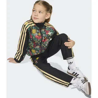 Trainingsanzug ADIDAS ORIGINALS "WOVEN TS", Kinder, Gr. 122, schwarz, Obermaterial: 100% Polyester, Sportanzüge Trainingsanzug, adidas Originals x Liberty London Collaboration