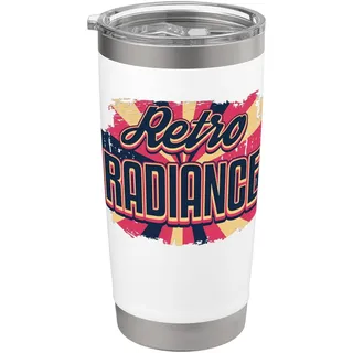 Retro Radiance Ruhestand Großeltern Tag Vintage Ruhestand Doppelwandiger Edelstahl-Thermobecher