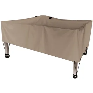 Perel Wetterschutzhülle für Gartentisch 165 x 105 x 60 cm Taupe