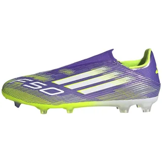 F50 League Laceless FG/MG Purple Rush / Cloud White / Lucid Lemon 48 2/3