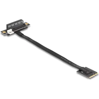 DeLock M.2 Key A+E zu PCIe x4 NVMe Adapter gewinkelt mit 20 cm Kabel,