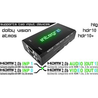 HDFury Integral 2, 4K HDR-Splitter, HDMI Audio-Extraktor, unterstützt Zwei Eingänge