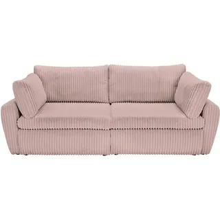 Carryhome Schlafsofa , Rosa , Kunststoff , Füllung: Schaumstoff , 240x90x120 cm , Stoffauswahl, Liegefunktion, Schlafen auf Sitzhöhe, Rücken echt , Wohnzimmer, Sofas & Couches, Schlafsofas, Sonstige Schlafsofas