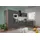 Winkelküche L-Form 340 x 172 cm Grau Eiche