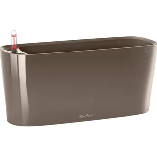 LECHUZA Delta 20 40 x 15 x 18 cm Taupe Hochglanz