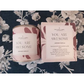 the gift label Amsterdam Duft Kerze 310g in Metalldose NEU jasmine vanilla vegan