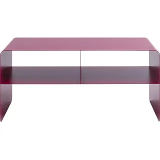 Kare Design Lowboard Lounge M, Pink, 90x37x44 cm, TV-Schrank, Sideboard, minimalistisches Design, 2 Fächer, Stahl, Industrial, Modern, Wohnzimmer