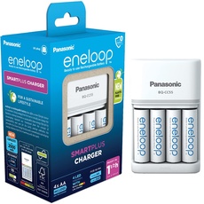 Bild eneloop Smartplus Charger BQ CC55 + 4x eneloop AA 2000mAh (K-KJ55MCD40E)