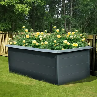 Konifera Hochbeet 200 x 100 x 76 cm Grau