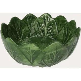 KEYHOMESTORE | Grüne Keramik-Salatschüssel in Form eines Kohlkopfes, 29 cm Durchmesser