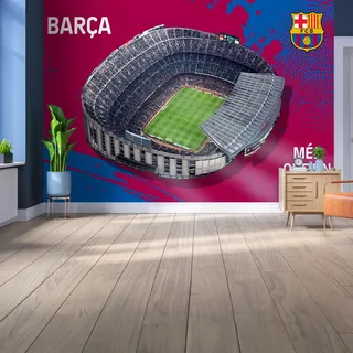 Lizenziertes Decor FC Barcelona Vinylwandbild, klein (110 cm (H) x 80 cm (H) – Stadion 1