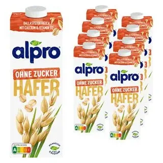 ALPRO Haferdrink ungesüßt 8 Stück à 1 L