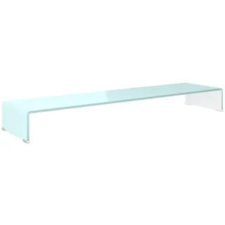 vidaXL TV-Aufsatz/Monitorerhöhung Glas Grün 120x30x13 cm