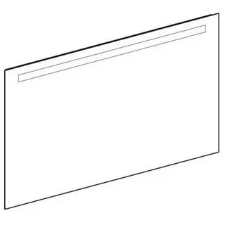 Geberit Option Basic Square Lichtspiegel 120x70x3cm, Aluminium eloxiert 502810001