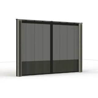 Siena Garden Seitenteile für Schattenmanufaktur Silber-Grau 300 cm x 210 cm