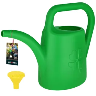 KOTARBAU® Gießkanne - 4,5 L - Blumengießkanne für Garten & Haushalt - mit Abnehmbarer Brause - Pflanzen Bewässerung - für Draußen & Drinnen - Kunststoff - Grün