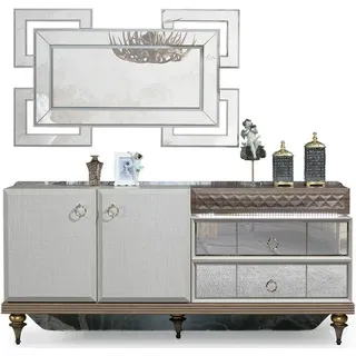 Konsole Garderoben Kommoden Schrank Kommoden Schränke Wohnzimmer Möbel - Grau