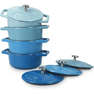 Navaris Mini Cocotte Set 4-tlg. 4 x Mini Topf