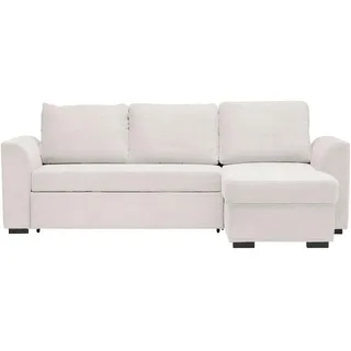 Xora Ecksofa , Creme , Textil , Füllung: Kaltschaum , seitenverkehrt montierbar, L-Form , 243x155 cm , Hocker erhältlich, Rücken echt, Stoffauswahl , Wohnzimmer, Sofas & Couches, Wohnlandschaften, Ecksofas mit Schlaffunktion