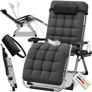 eloneo Gartenliegestuhl 77 x 0 x 0 cm schwarz 1 St.