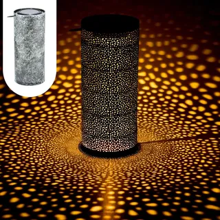 Skandinavische Solarlaterne Solar Lampe Deko Balkon Garten Feroe Grün - Grün
