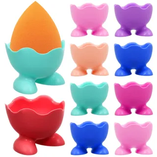 Garneck Süßes 6er Set Silikon Eierbecher Für – Lustige Und Bunte Eierhalter Mit Kleinen Füßen - Perfekt Für Gekochte Eier - Ideal Für Zuhause Und Die Küche