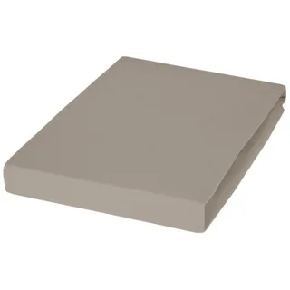 JANINE Topper-Spannbettlaken Jersey-Elasthan 180 x 200 - 200 x 220 cm braun