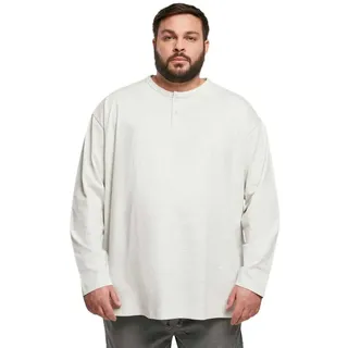 Urban Classics Organic Oversized Henley Sweatshirt - Light grey - M