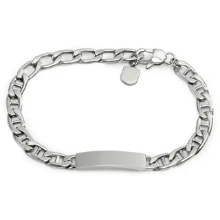 Fossil Unisex-Armband Drew gravierbare Schmuckplatte Edelstahl, JF04823040
