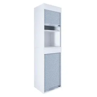 VCM Aktos XL Aktenschrank 50 x 40 x 186 cm weiß