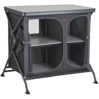 Crespo AP-105 Kücheninsel, schwarz/grau, 68 x 92 x 84 cm