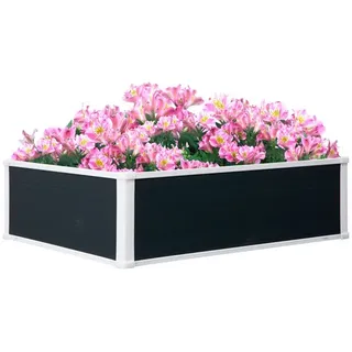 Outsunny Hochbeet 100 x 80 x 30 cm Grau