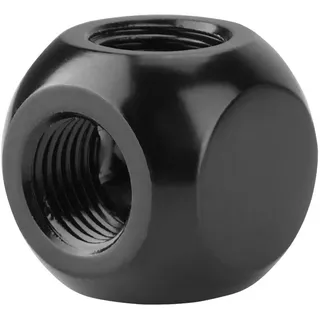 ASHATA 3-Wege-PC-Wasserkühlung Adapter, G1/4-Innengewinde Messing, 2,5 cm3, für PC