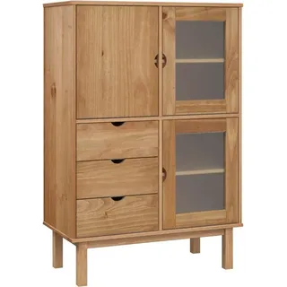 vidaXL Highboard OTTA 85x43x125 cm Massivholz Kiefer