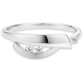 Fingerring BRUNO BANANI "Schmuck Geschenk Silber 925 Damenring" Gr. 53, silber (silberfarben, kristallweiß), Fingerringe, Damen, 53, Silber 925 (Sterlingsilber), 1,6mm, Fingerring, mit Zirkonia (synth.)