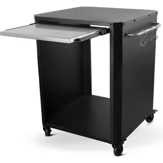 cozze Ausziehtisch 77 x 66,5 x 82,5 cm Schwarz