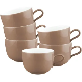SELTMANN WEIDEN Cappuccinotasse 0,38 l Braun 6 St.
