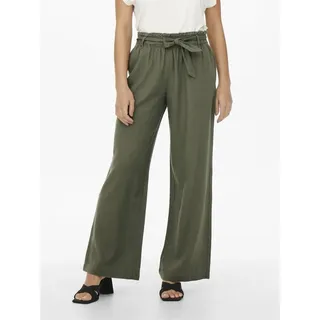Jdy JDYSAY MW LINEN BELT PANT Culotte Grün 40