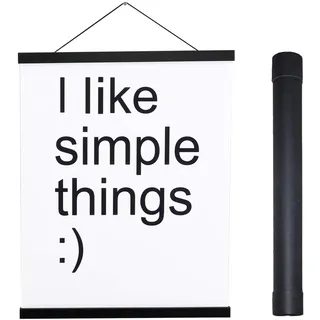 Sanauto A1 Posterleiste Posterschiene Poster, Magnet Magnetische Holz Poster Aufhänger Halter Rahmen Leisten Bild Bilder Bilderleiste Bilderrahmen 61x90 61x91.5 61x40(61cm, Schwarz)