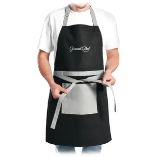 Küchenschürze GrandCHEF, schwarz - Schwarz