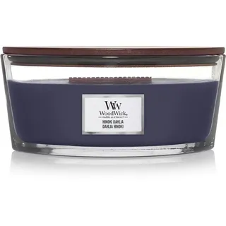 Woodwick Duftkerze Ellipse Hinoki Dahlia 453,6 g lila