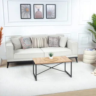 Livabliss Zadar Wohnzimmer modern – Abstrakt Design in Marmor Optik für Wohnzimmer 200x275 cm, Esszimmer, Schlafzimmer - Marmor e groß, weicher Kurzflor in Creme
