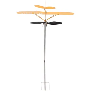 Piper J3 Cub Flugzeug-Windspiel – 3D-Metall-Windspiel für den Außenbereich (für Haus oder Garten)