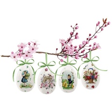 Bild 4er-Set Keramik-Ostereier »Frühlingsgrüße«