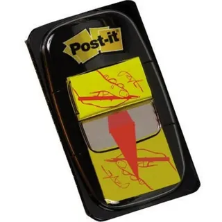 Post-it Index Haftmarker gelb "Unterschrift" 50 Streifen