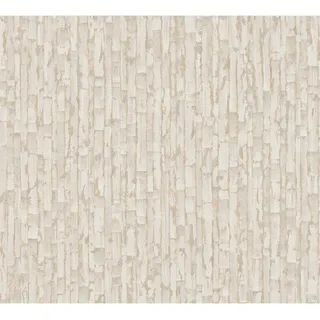 A.S. Creation Vliestapete Modern Oberfläche 10,05 m x 0,53 m Creme-Gold FSC®