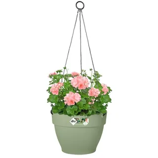 elho Vibia Campana Hängeampel 26 - Blumentopf Hängend - Pflanzentopf für Außen - Ø 26.0 x H 18.4 cm - Grün/Pistazien Grün