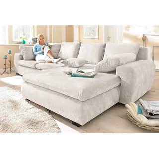 Home Affaire Eckcouch Mikrofaser 4-Sitzer Beige